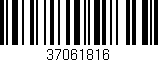 Código de barras (EAN, GTIN, SKU, ISBN): '37061816'