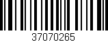 Código de barras (EAN, GTIN, SKU, ISBN): '37070265'