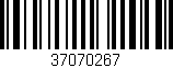 Código de barras (EAN, GTIN, SKU, ISBN): '37070267'