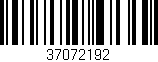 Código de barras (EAN, GTIN, SKU, ISBN): '37072192'