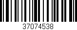 Código de barras (EAN, GTIN, SKU, ISBN): '37074538'