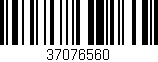 Código de barras (EAN, GTIN, SKU, ISBN): '37076560'