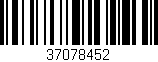 Código de barras (EAN, GTIN, SKU, ISBN): '37078452'