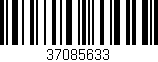 Código de barras (EAN, GTIN, SKU, ISBN): '37085633'