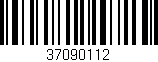 Código de barras (EAN, GTIN, SKU, ISBN): '37090112'