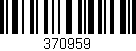 Código de barras (EAN, GTIN, SKU, ISBN): '370959'