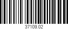 Código de barras (EAN, GTIN, SKU, ISBN): '37109.02'