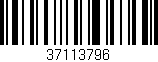 Código de barras (EAN, GTIN, SKU, ISBN): '37113796'