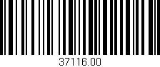 Código de barras (EAN, GTIN, SKU, ISBN): '37116.00'