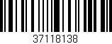 Código de barras (EAN, GTIN, SKU, ISBN): '37118138'
