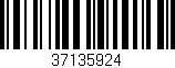 Código de barras (EAN, GTIN, SKU, ISBN): '37135924'