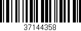 Código de barras (EAN, GTIN, SKU, ISBN): '37144358'