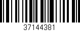 Código de barras (EAN, GTIN, SKU, ISBN): '37144381'