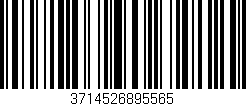 Código de barras (EAN, GTIN, SKU, ISBN): '3714526895565'
