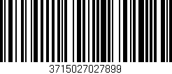 Código de barras (EAN, GTIN, SKU, ISBN): '3715027027899'