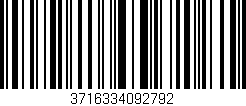 Código de barras (EAN, GTIN, SKU, ISBN): '3716334092792'
