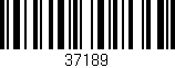 Código de barras (EAN, GTIN, SKU, ISBN): '37189'