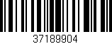 Código de barras (EAN, GTIN, SKU, ISBN): '37189904'