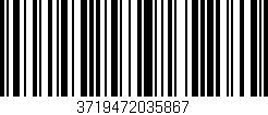 Código de barras (EAN, GTIN, SKU, ISBN): '3719472035867'