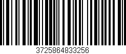 Código de barras (EAN, GTIN, SKU, ISBN): '3725864833256'