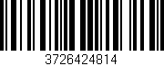 Código de barras (EAN, GTIN, SKU, ISBN): '3726424814'