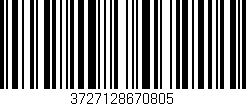 Código de barras (EAN, GTIN, SKU, ISBN): '3727128670805'