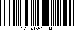 Código de barras (EAN, GTIN, SKU, ISBN): '3727415519794'