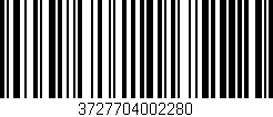 Código de barras (EAN, GTIN, SKU, ISBN): '3727704002280'