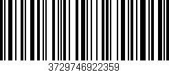 Código de barras (EAN, GTIN, SKU, ISBN): '3729746922359'