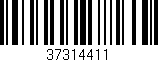 Código de barras (EAN, GTIN, SKU, ISBN): '37314411'