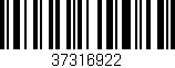 Código de barras (EAN, GTIN, SKU, ISBN): '37316922'