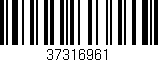 Código de barras (EAN, GTIN, SKU, ISBN): '37316961'