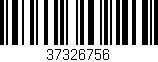 Código de barras (EAN, GTIN, SKU, ISBN): '37326756'