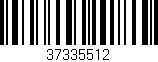 Código de barras (EAN, GTIN, SKU, ISBN): '37335512'