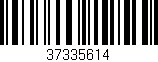 Código de barras (EAN, GTIN, SKU, ISBN): '37335614'
