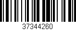 Código de barras (EAN, GTIN, SKU, ISBN): '37344260'