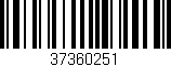 Código de barras (EAN, GTIN, SKU, ISBN): '37360251'