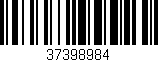 Código de barras (EAN, GTIN, SKU, ISBN): '37398984'
