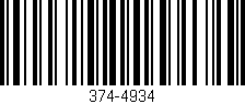 Código de barras (EAN, GTIN, SKU, ISBN): '374-4934'