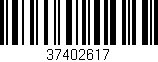Código de barras (EAN, GTIN, SKU, ISBN): '37402617'