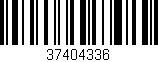 Código de barras (EAN, GTIN, SKU, ISBN): '37404336'