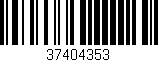 Código de barras (EAN, GTIN, SKU, ISBN): '37404353'