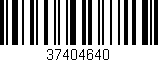Código de barras (EAN, GTIN, SKU, ISBN): '37404640'