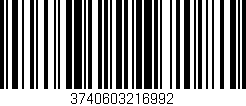 Código de barras (EAN, GTIN, SKU, ISBN): '3740603216992'