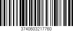 Código de barras (EAN, GTIN, SKU, ISBN): '3740603217760'