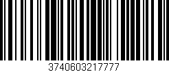 Código de barras (EAN, GTIN, SKU, ISBN): '3740603217777'