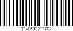 Código de barras (EAN, GTIN, SKU, ISBN): '3740603217784'