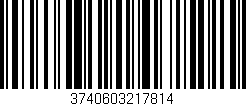 Código de barras (EAN, GTIN, SKU, ISBN): '3740603217814'