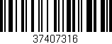 Código de barras (EAN, GTIN, SKU, ISBN): '37407316'