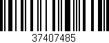 Código de barras (EAN, GTIN, SKU, ISBN): '37407485'